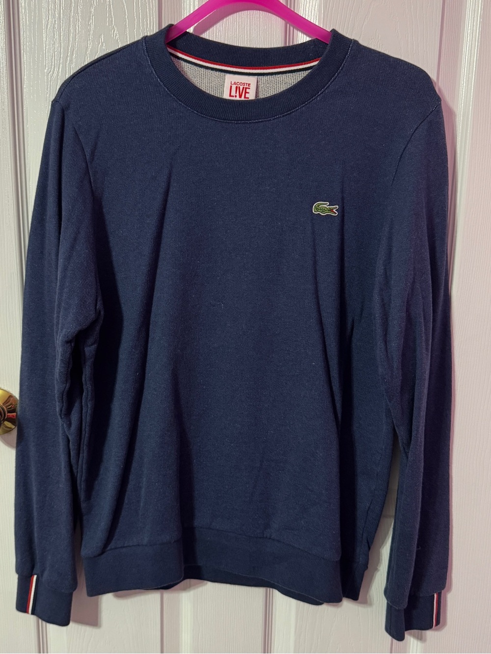 Lacoste Men's Navy Blue Crewneck Pullover